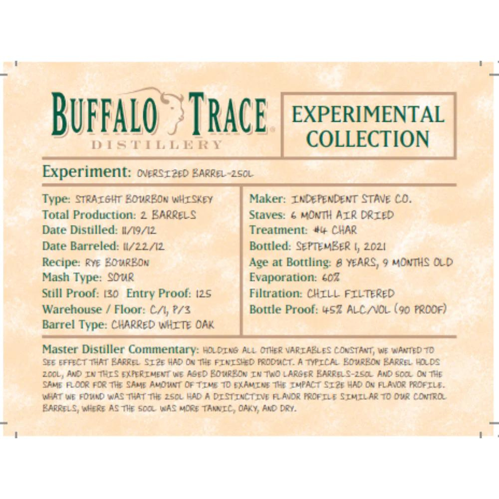 Buffalo Trace Experimental Collection Oversized Barrel - 250L_Nestor Liquor