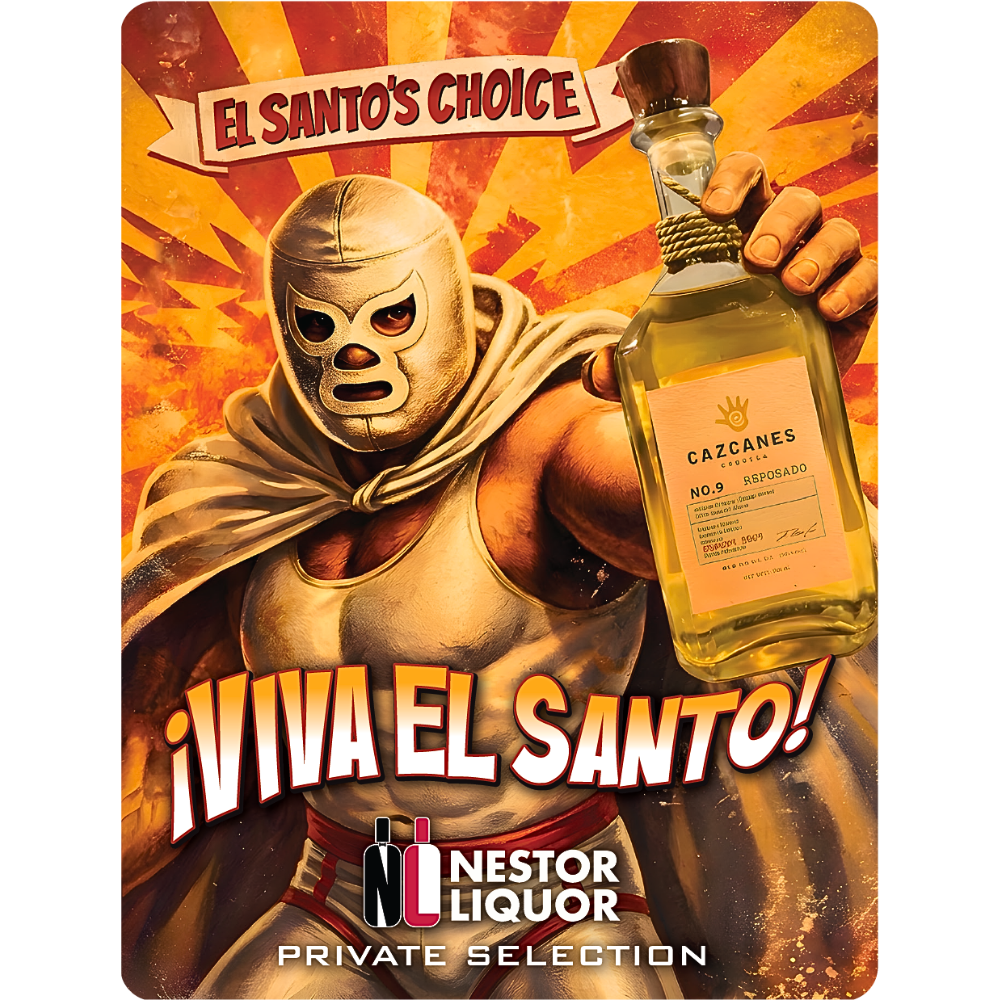 Cazcanes NO.9 Reposado Single Barrel Tequila 'El Santo's Choice' 100 PF_Nestor Liquor