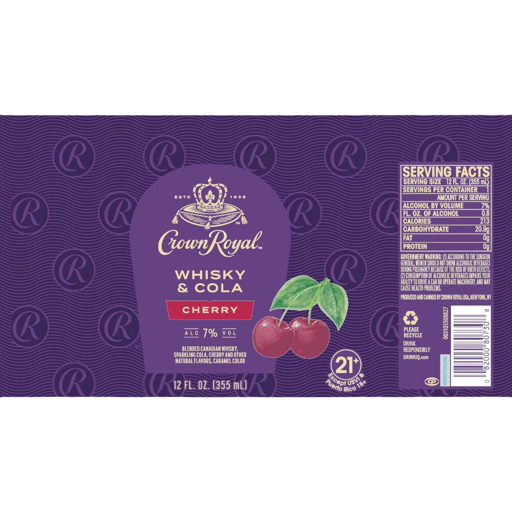 Crown Royal Whisky & Cola Cherry_Nestor Liquor