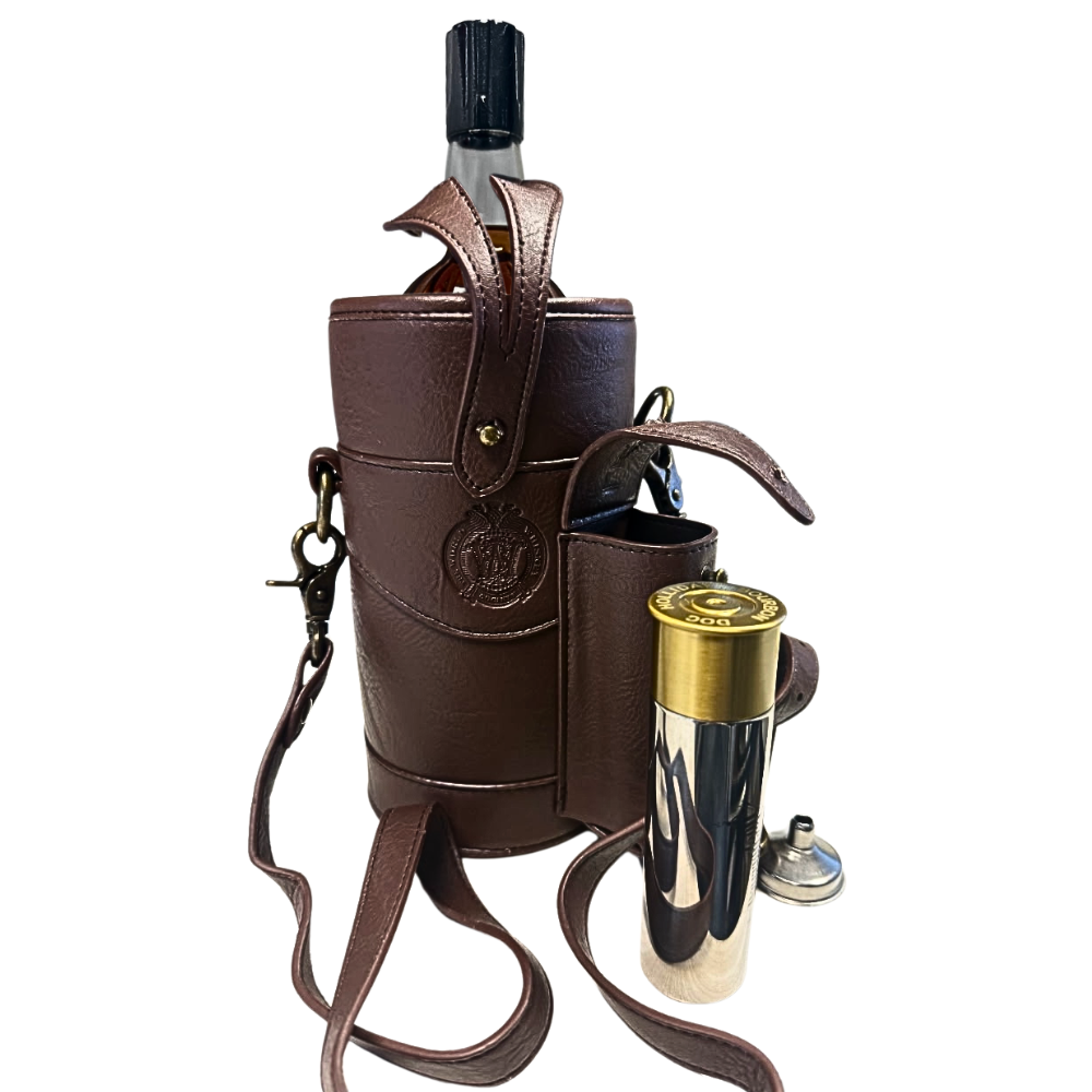 Doc Holliday 13 Year Kentucky Bourbon Hunter Bag W/Bullet Flask_Nestor Liquor