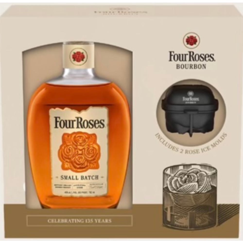 Four Roses Small Batch Gift Set With Ice Mold Four Roses Small Batch Gift Set With Ice Mold