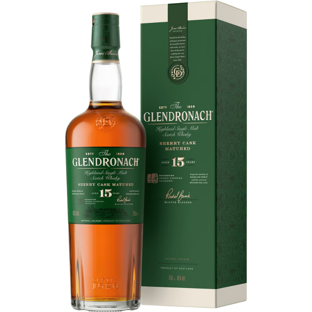 Glendronach 15 Year Sherry Cask Highland Single Malt Scotch Glendronach 15 Year Sherry Cask Highland Single Malt Scotch