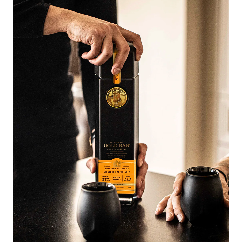 Gold Bar Bitcoin Satoshi Reserve Whiskey Limited Edition_Nestor Liquor