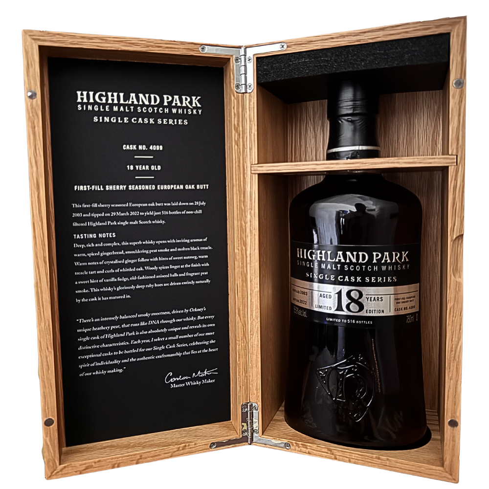 Highland Park 18 Year Single Cask No. 4099