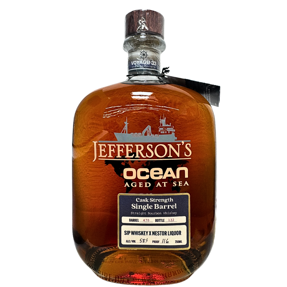 Jefferson's Voyage 33 Cask Strength Single Barrel 'Sip Whiskey X Nestor Liquor'_Nestor Liquor