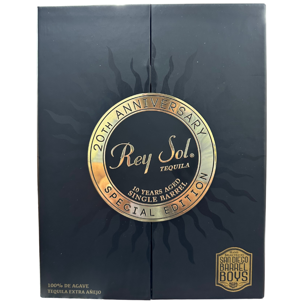Rey Sol 20th Anniversary 10 Years Aged Single Barrel Extra Anejo Tequila_Nestor Liquor