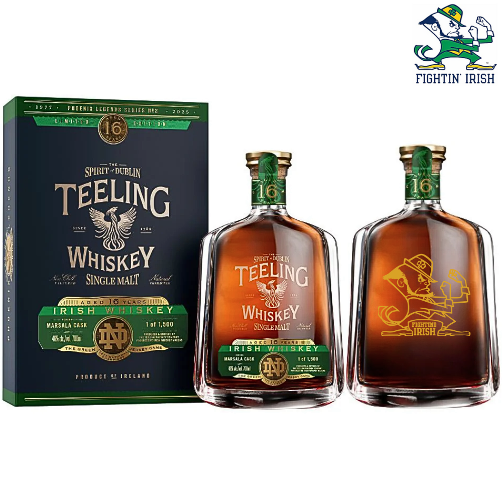 Teeling X Notre Dame 16 Year Old Phoenix Legends Series No. 02 W/ Logo Engraving_Nestor Liquor