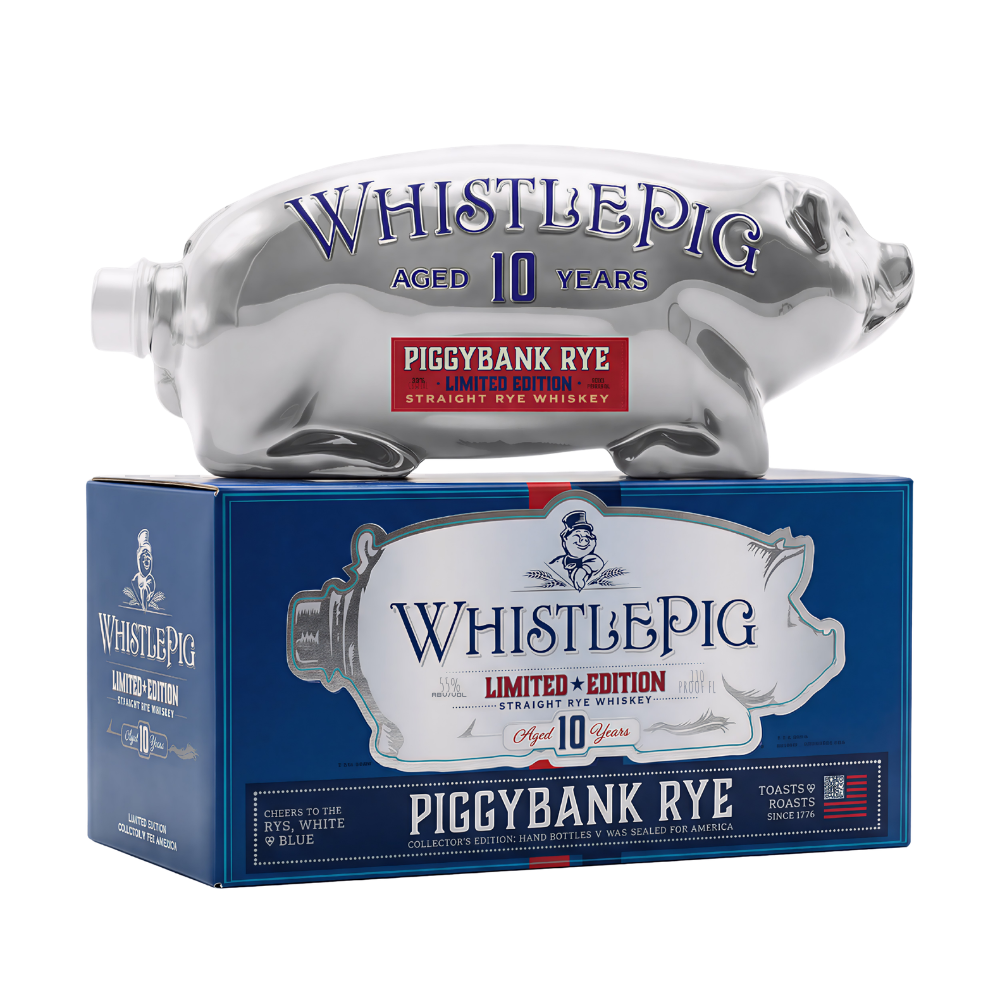 WhistlePig America's 250th Anniversary Piggybank Rye 10 Year Limited E
