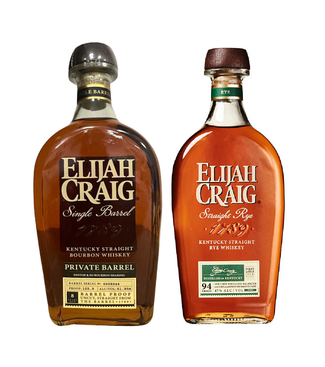 Elijah Craig Private Select Barrel Proof 'The Elijah Craig Run' 123.9 PF Bundle - Nestor Liquor