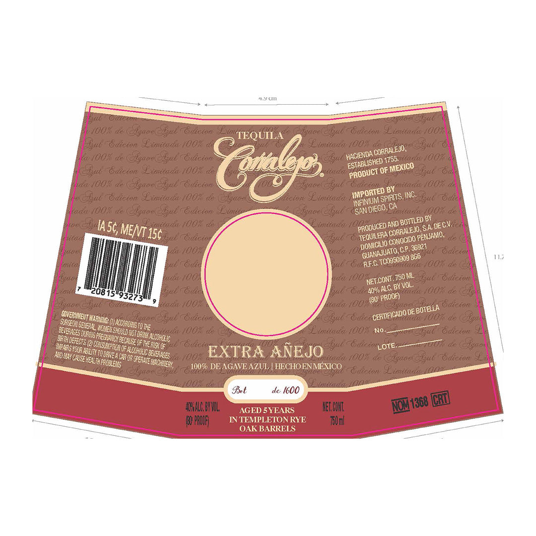 Corralejo Extra Anejo 5 Year Aged 750ml_nestor liquor