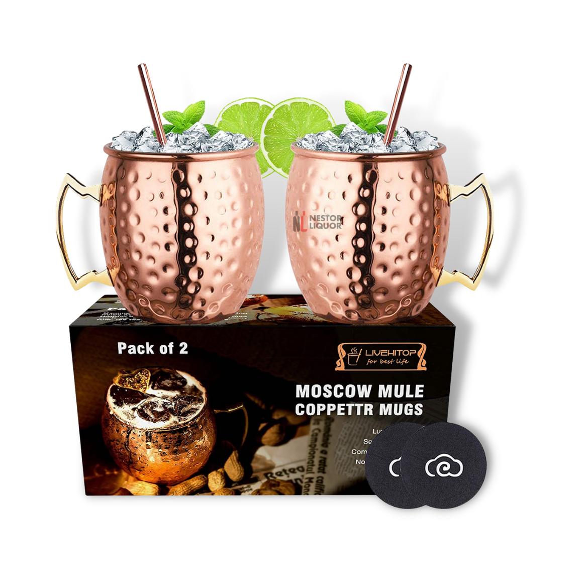 Moscow Mule Mugs Set of 2 18oz - Buy Online │ Nestor Liquor