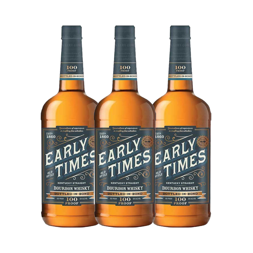 Early Times Bottled In Bond Bourbon 1 Liter Combo_nestor liquor