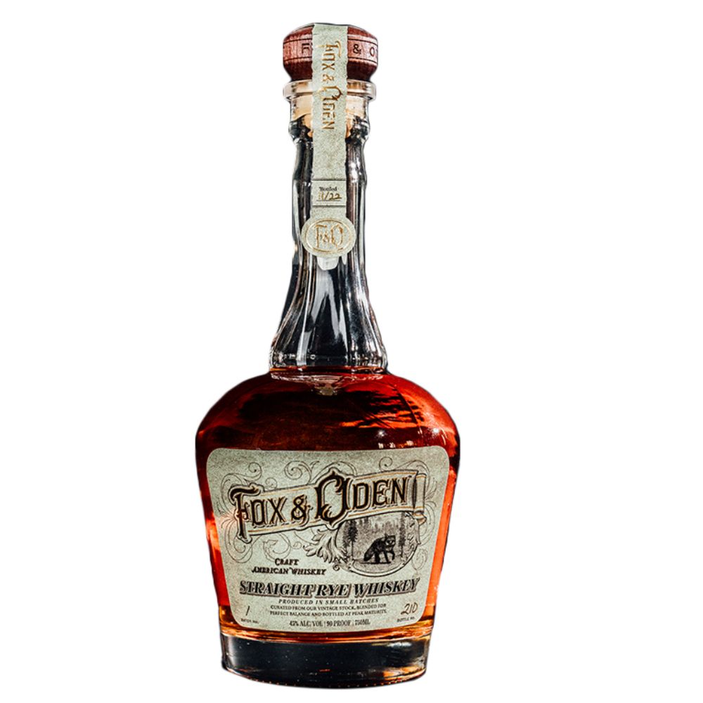 Fox & Oden Rye Whiskey 750ml_Nestor Liquor