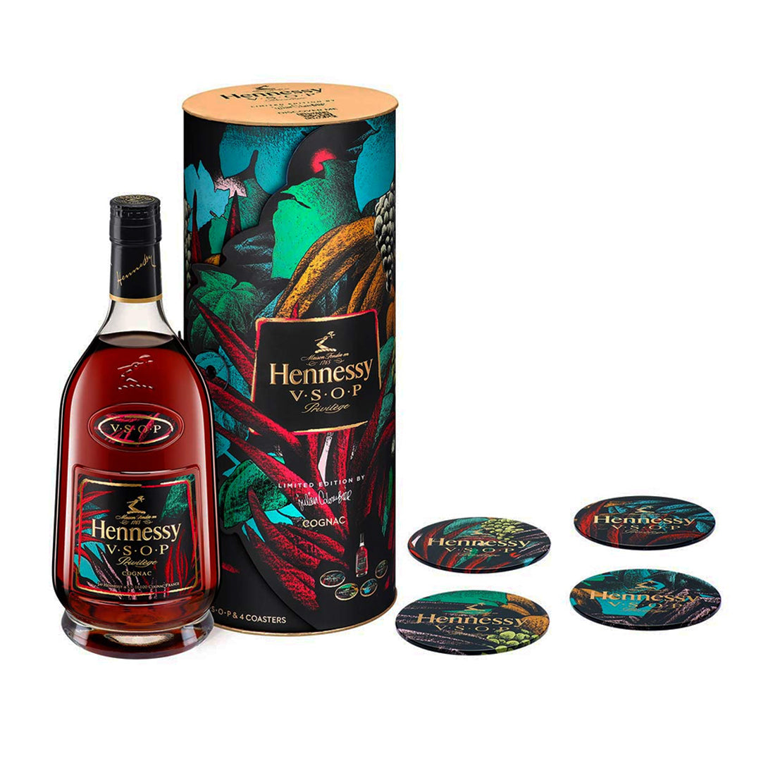 Hennessy V.S.O.P Privilege Julien Colombier Limited Edition W/ Coasters  750ml