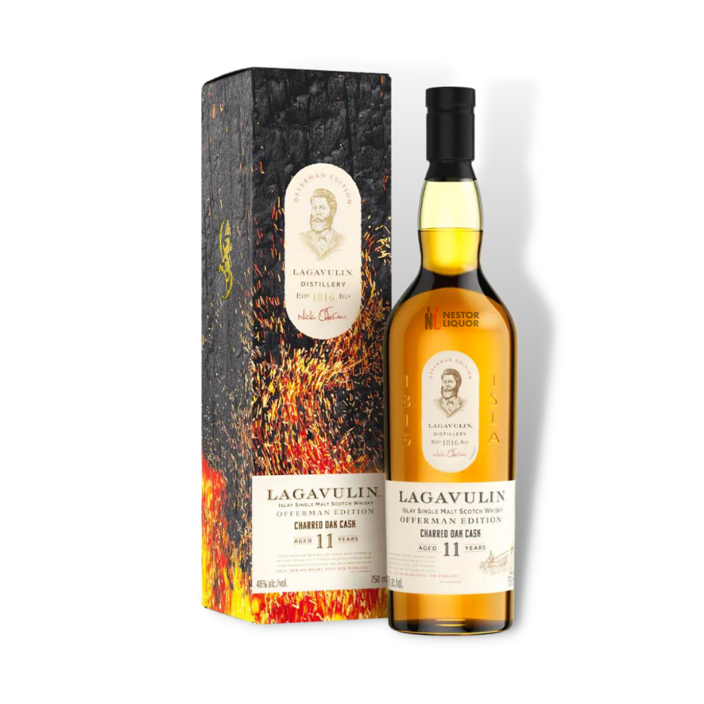 Lagavulin Offerman Edition 11 year Charred Oak Cask 750ml - Nestor Liquor