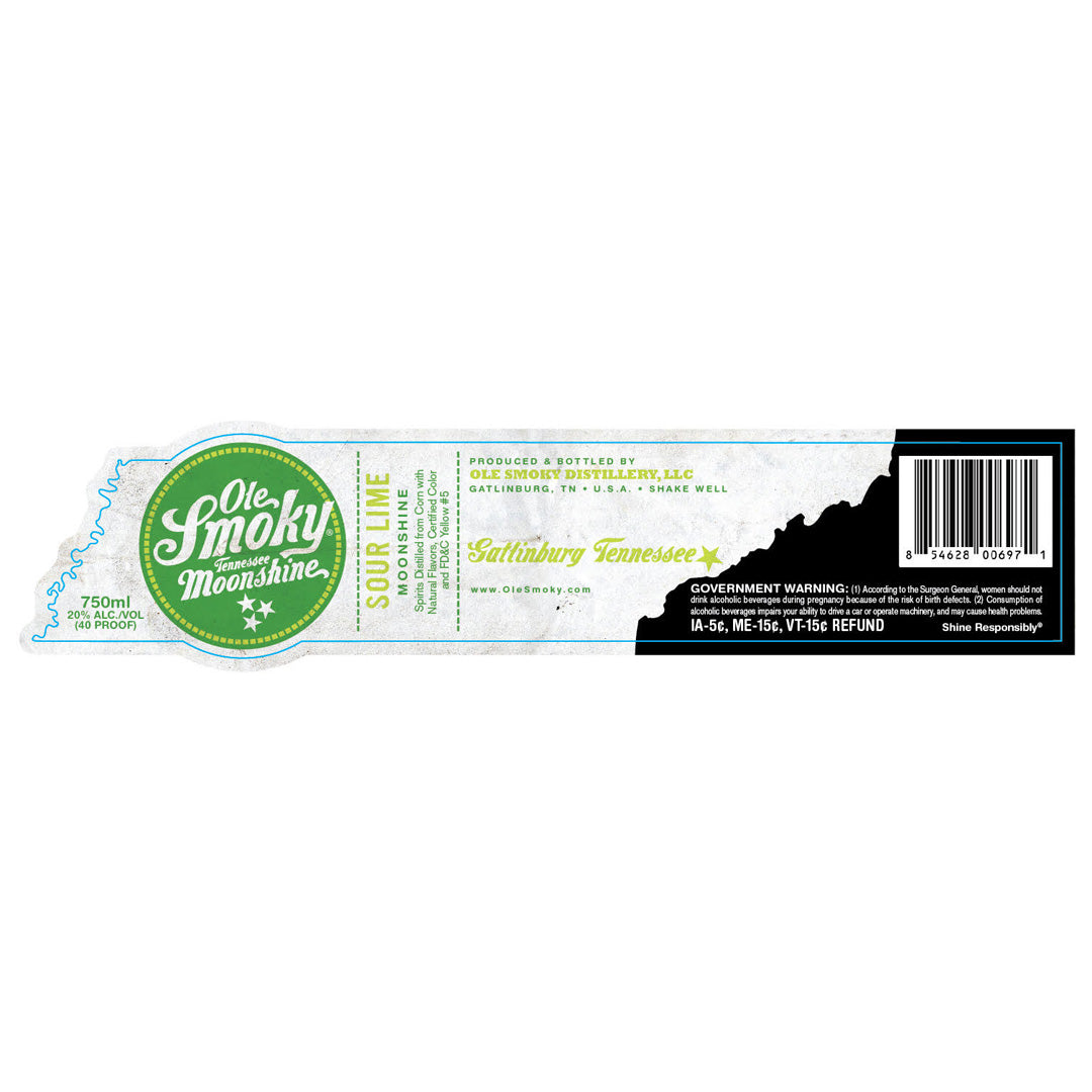 Ole Smoky Sour Lime Moonshine 750ml_nestor liquor