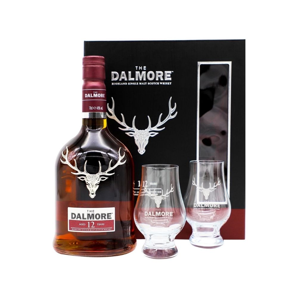 The Dalmore 12 Year Gift Set W/2 Glasses_nestor liquor