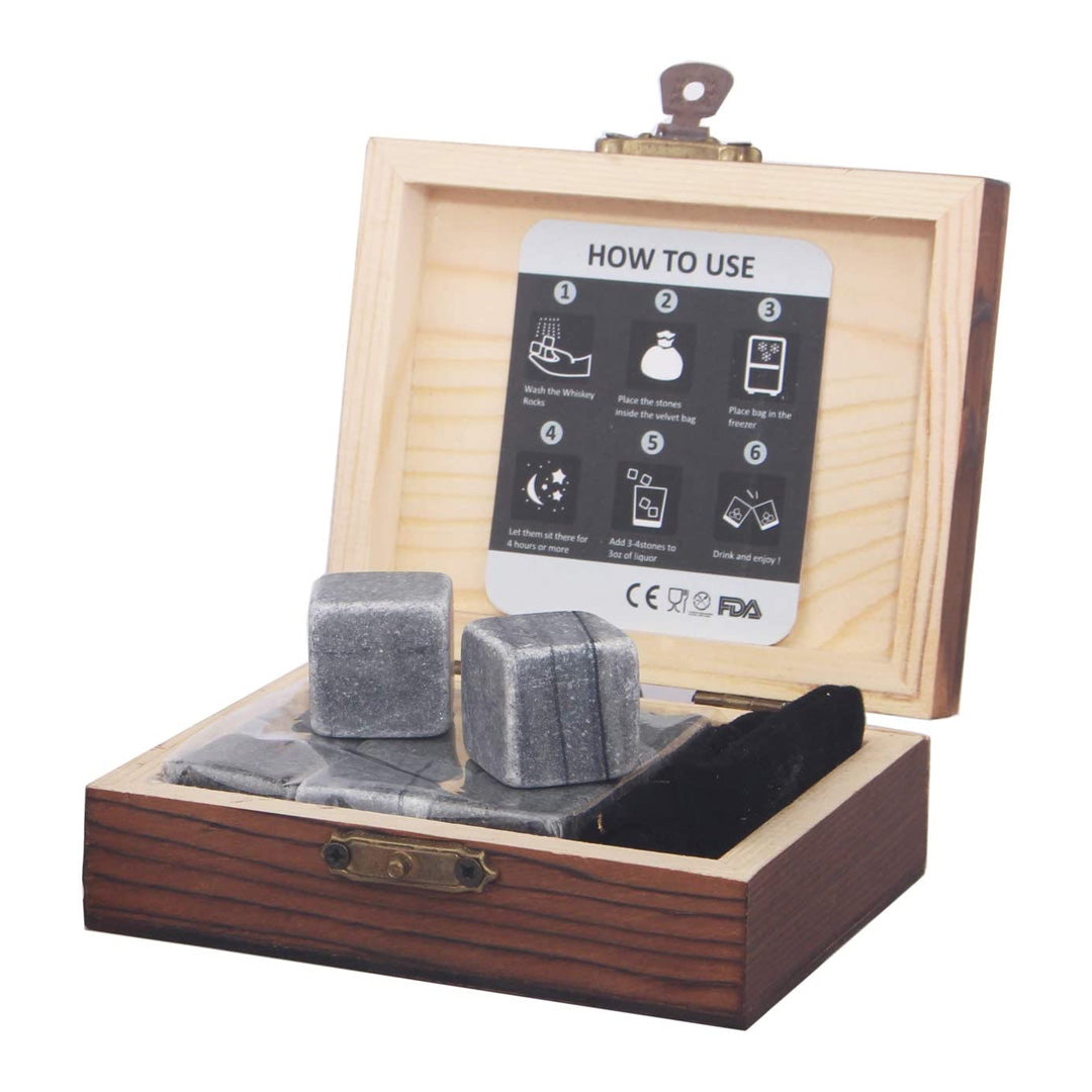Whiskey Stones Gift Set Pack Of 9_nestor liquor