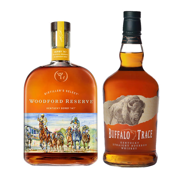 Woodford Reserve Kentucky Derby 1 Liter 2021 + Buffalo Trace 1.75L_nestor liquor