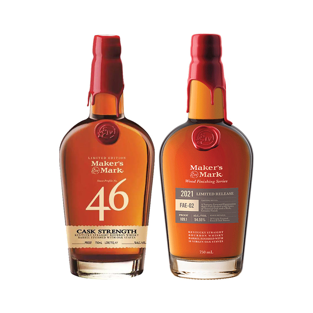 Maker's Mark FAE-02 + Maker's Mark 46 Cask Strength_nestor liquor