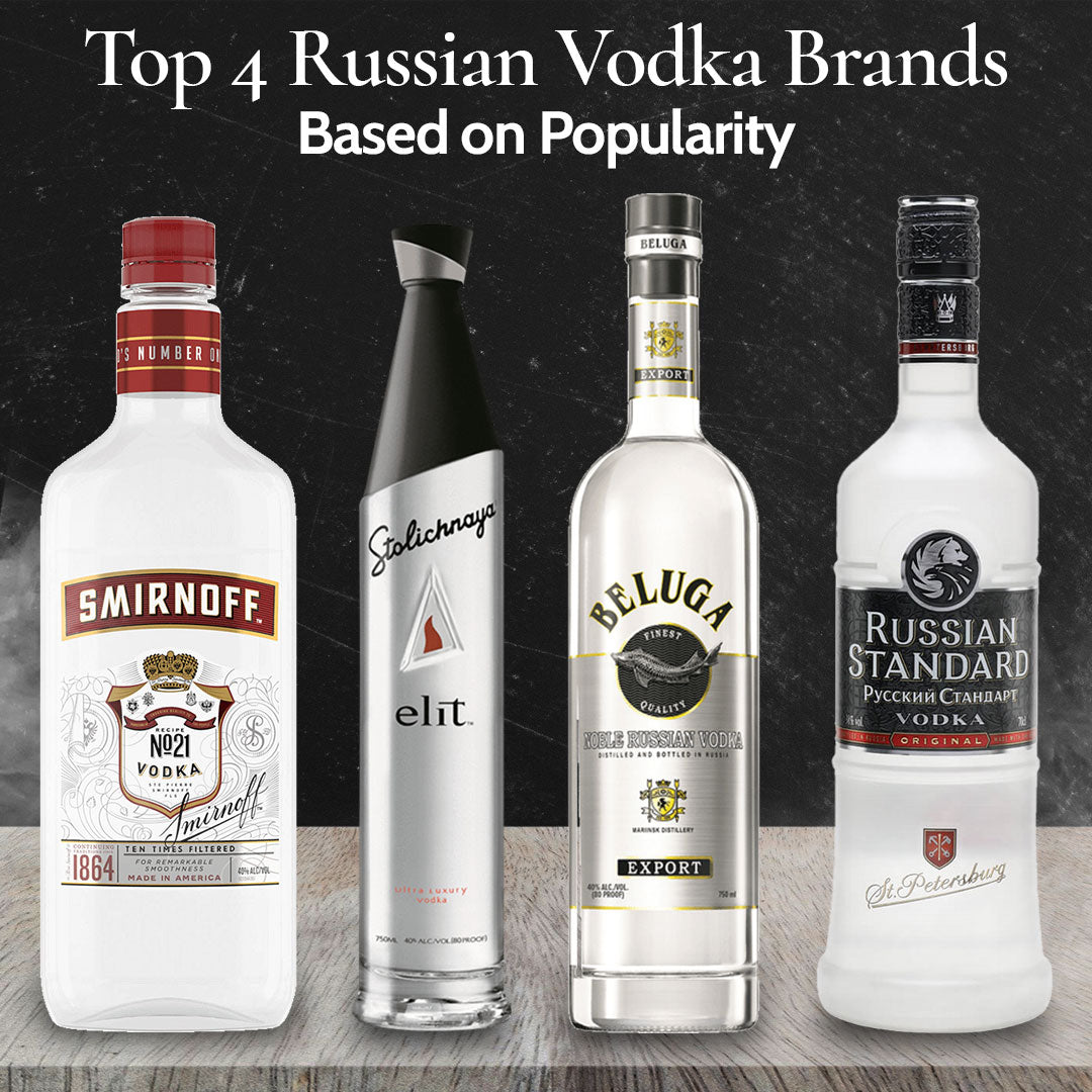 Top 4 Russian Vodka Brands Based on Popularity