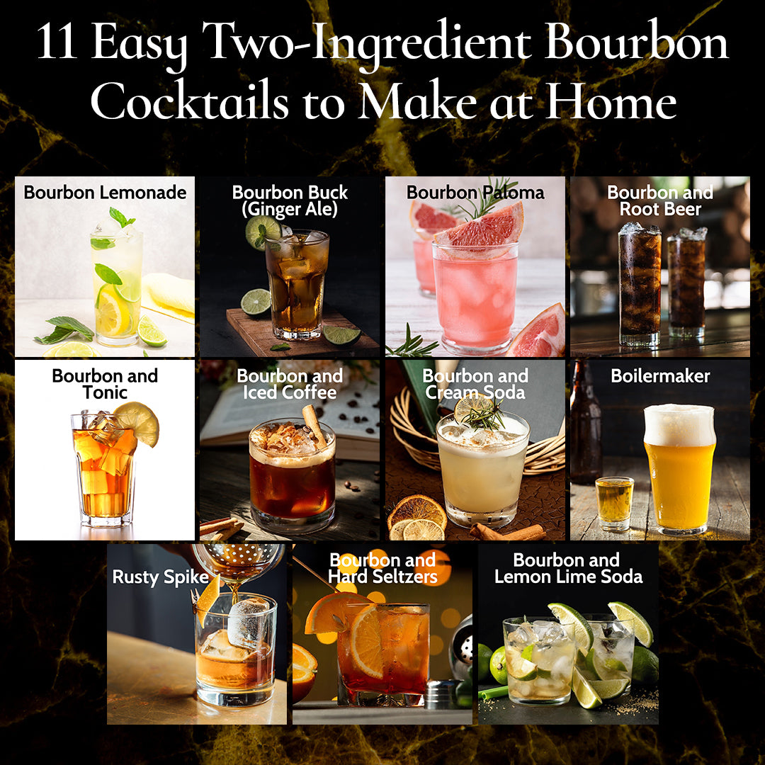 11 Easy Two-Ingredient Bourbon Cocktails to Make at Home