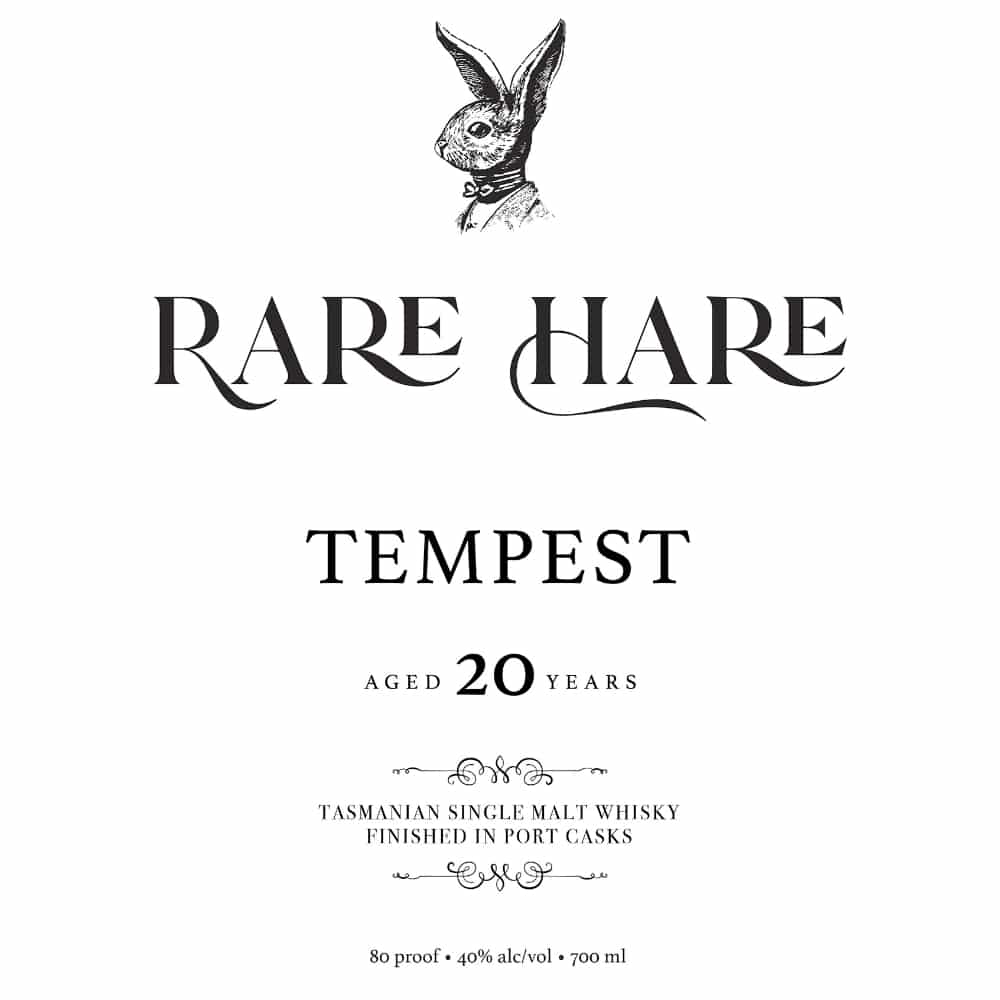 Rare Hare Tempest 20 Year Old Tasmanian Single Malt - Nestor Liquor