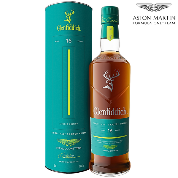 【限定モデル】Glenfiddich 16年 アストンマーチン F1 ケース付き Glenfiddich X Aston Martin Formula One 16 Year Old Single Malt Scotch