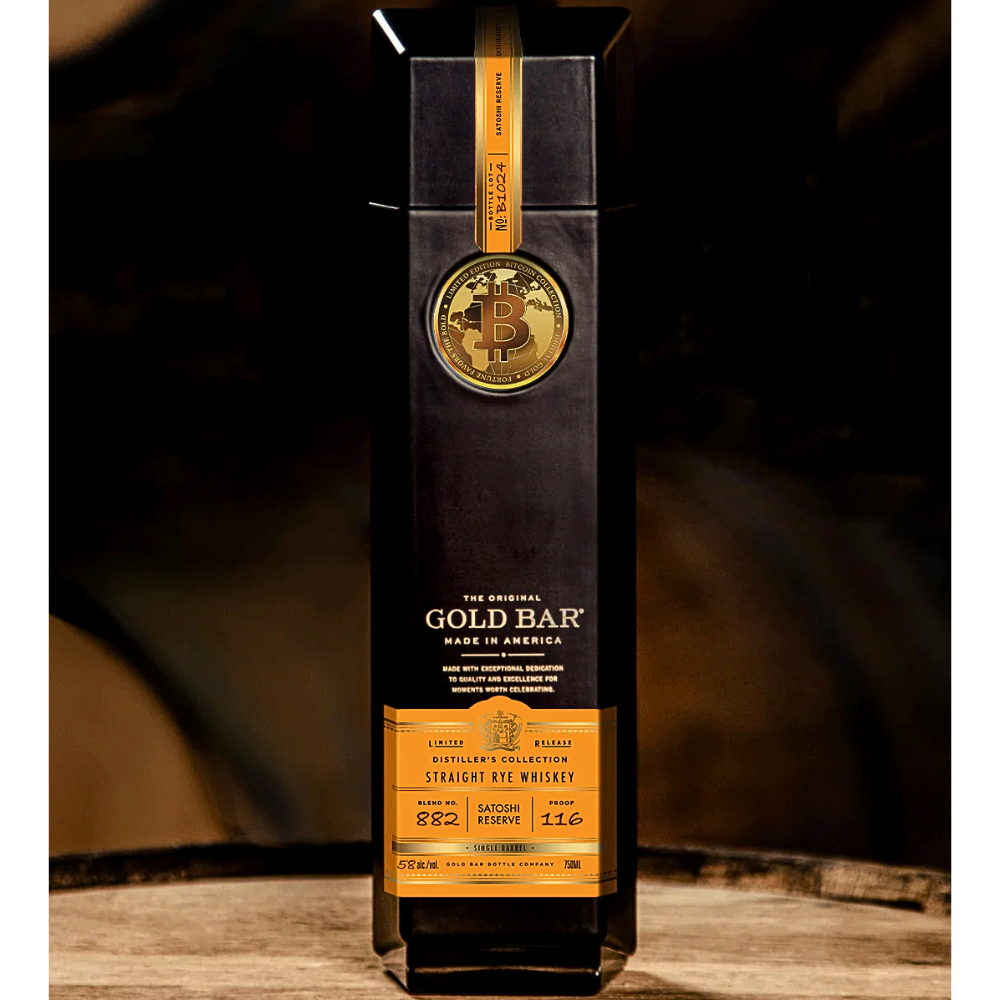 Gold Bar Bitcoin Satoshi Reserve Whiskey Limited Edition_Nestor Liquor