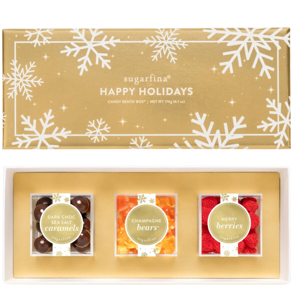 Happy Holidays Candy Bento Box - 3 Piece_Nestor Liquor