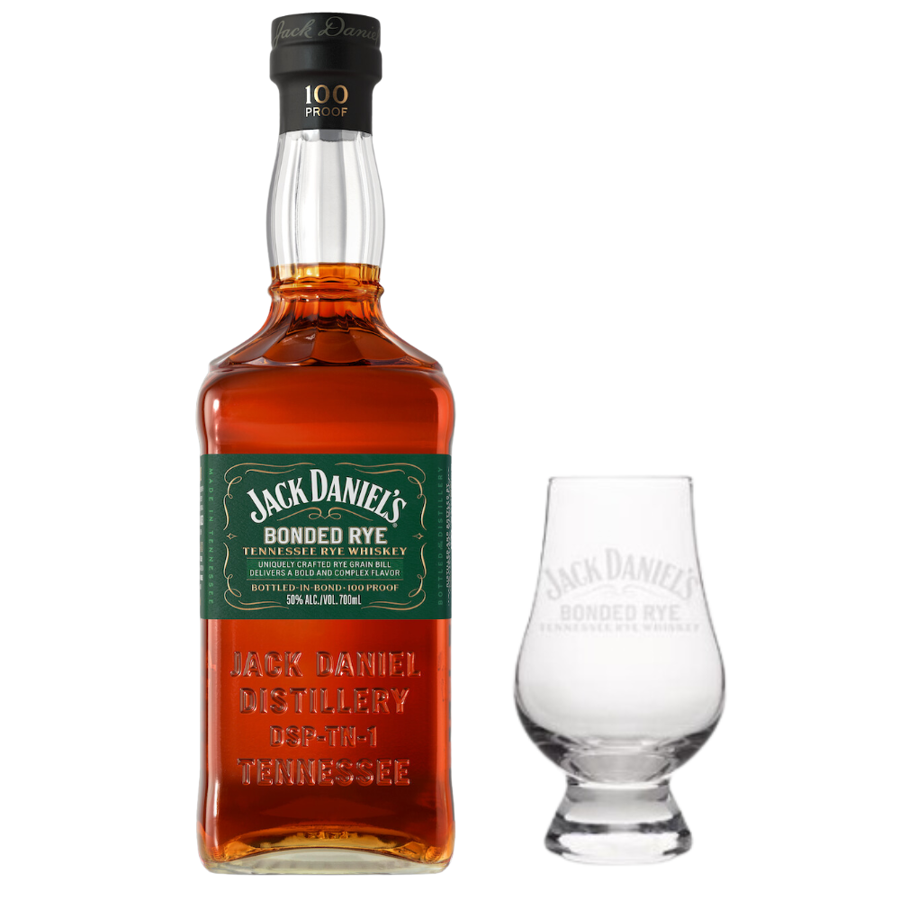 Jack Daniel's Bonded Rye With Glencairn Glass_Nestor Liquor