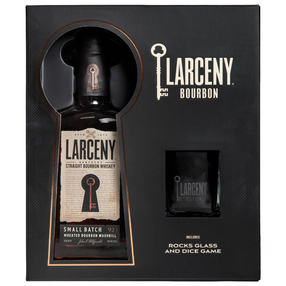 Larceny Small Batch Wheated Bourbon Gift Set W/Rocks Glass & Dice Game_Nestor Liquor