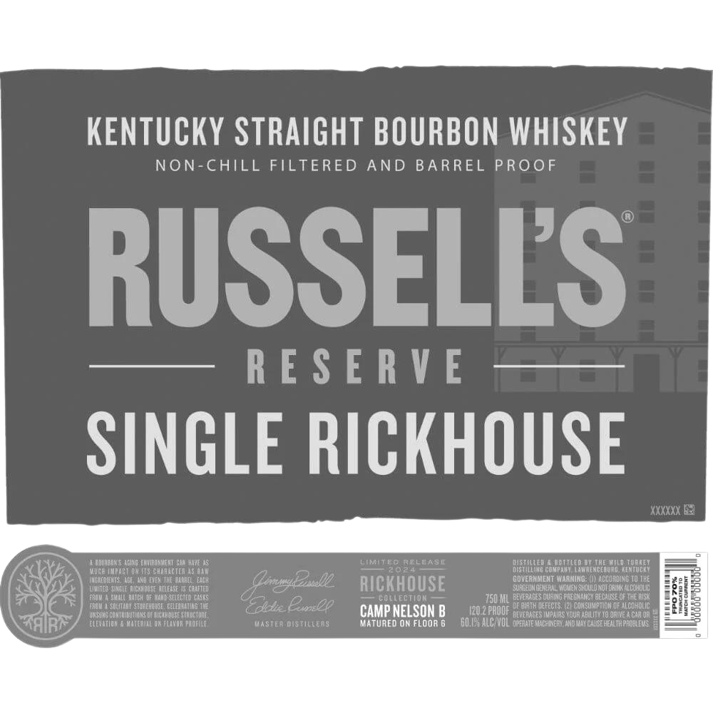 Russel's Reserve Single Rickhouse Camp Nelson B 2024 Release_Nestor Liquor