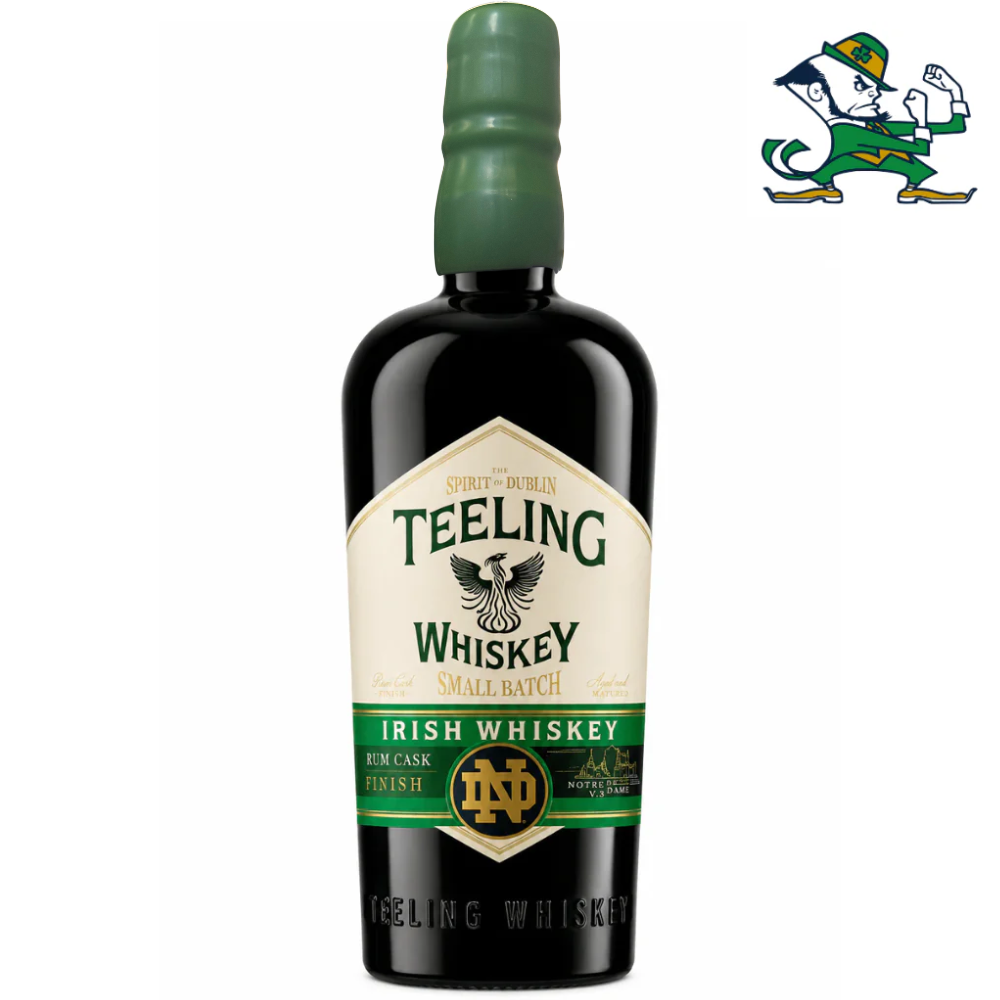 Teeling X Notre Dame Small Batch Irish Whiskey Green Jersey Edition W/ Green Wax_Nestor Liquor