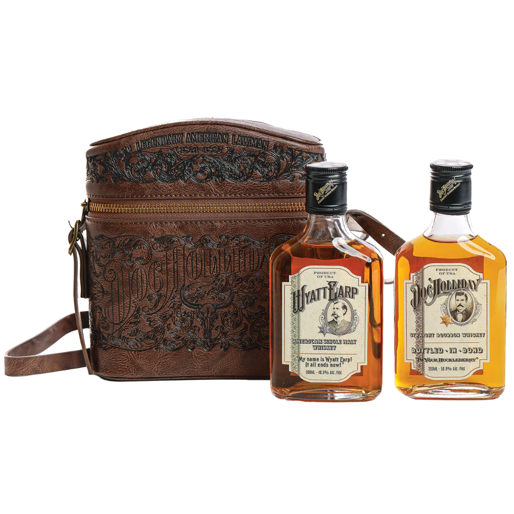 The Frontier Duo Doc Holliday Dual Flask Carrier_Nestor Liquor