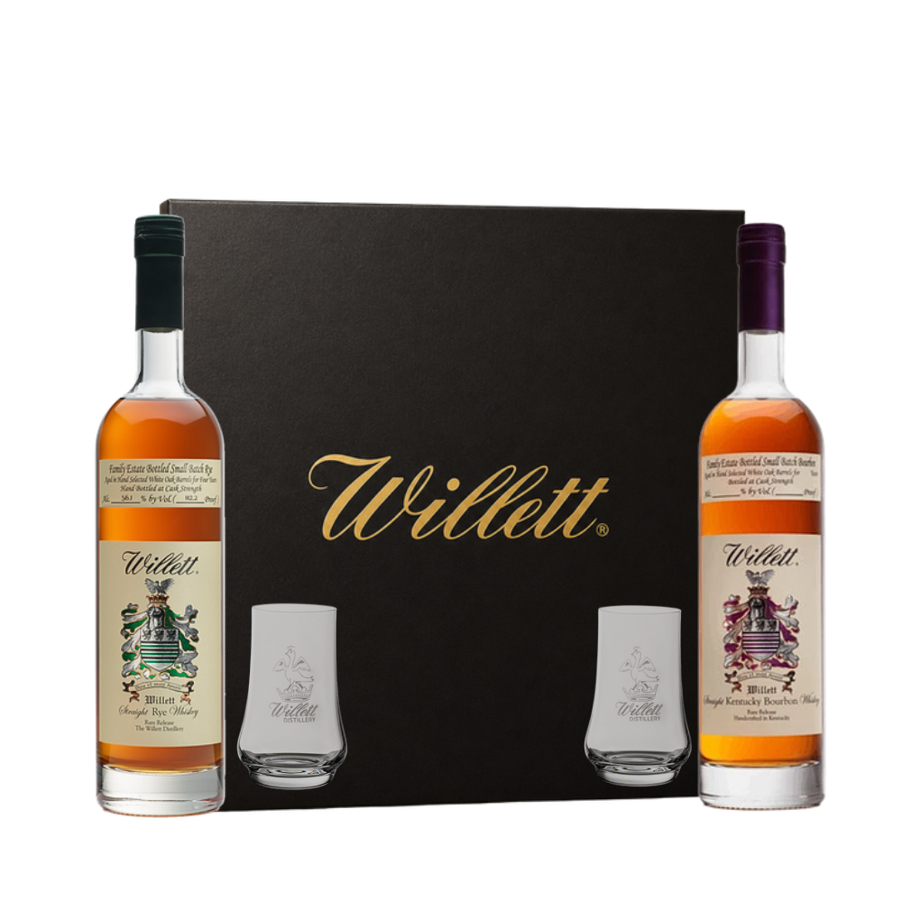 Willet Bourbon & Rye Cask Strength Gold Gift Set_Nestor Liquor