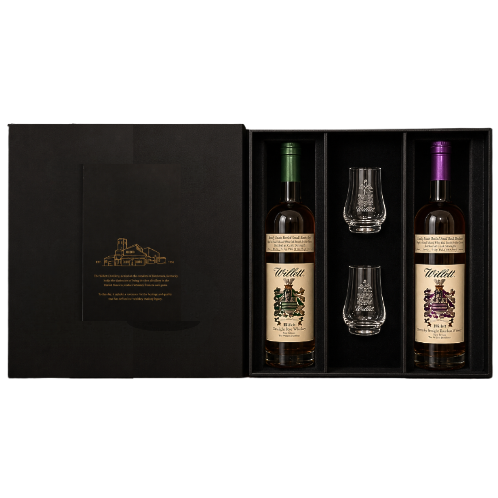 Willet Bourbon & Rye Cask Strength Gold Gift Set