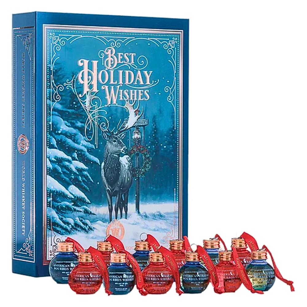 World Whiskey Society Holiday Ornaments Collection Gift Set 50ml X 12PK_Nestor Liquor