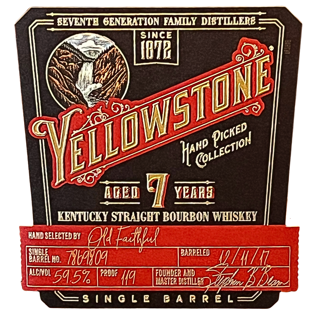 Yellowstone 7 Year Old Single Barrel Private Select 'Old Faithful'