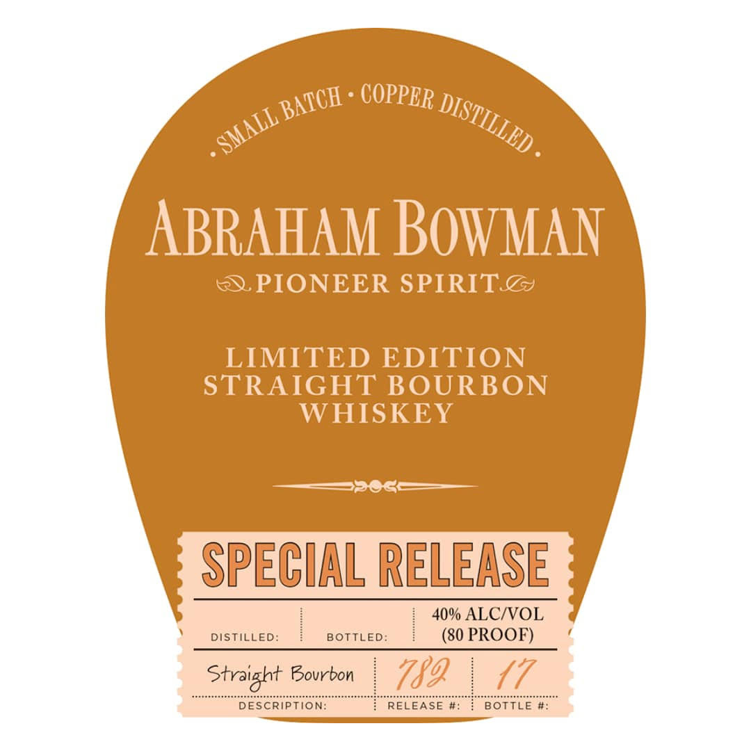 Abraham Bowman Limited Edition Straight Bourbon Whiskey 750ml_nestor liquor