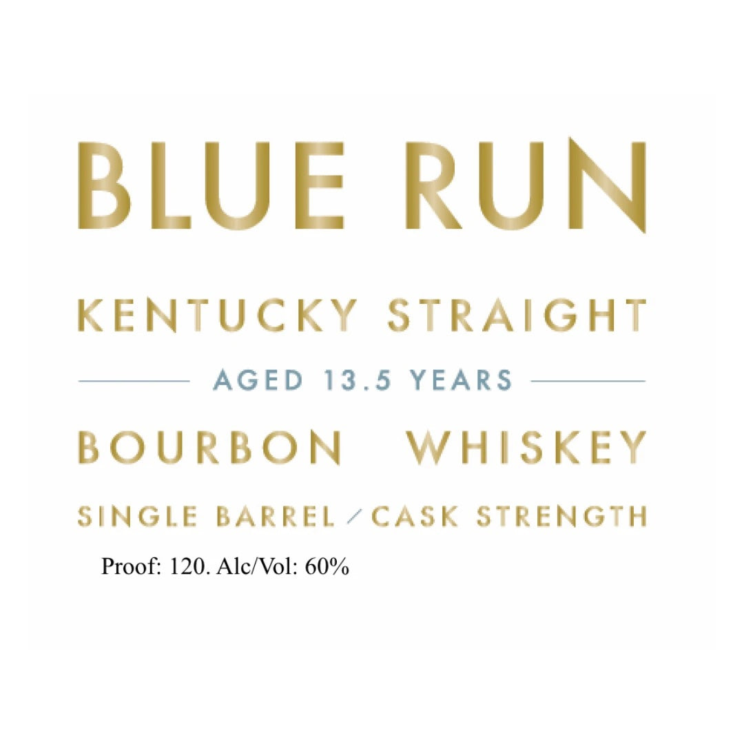 Blue Run 13.5 Year Old Single Barrel Cask Strength Bourbon 750ml_nestor liquor