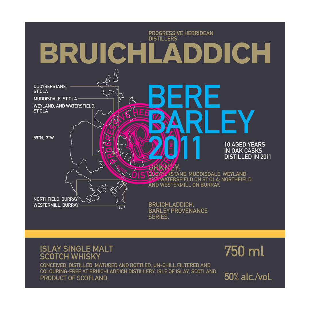 Bruichladdich Bere Barley 2011 750ml_nestor liquor