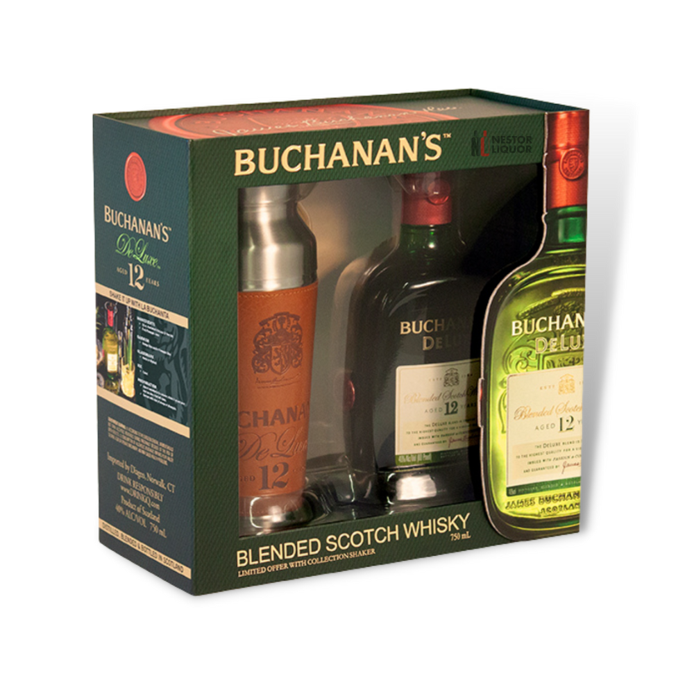 Buchanan 12 Year Scotch Whisky Gift Set W/ Shaker 750ml_nestor liquor
