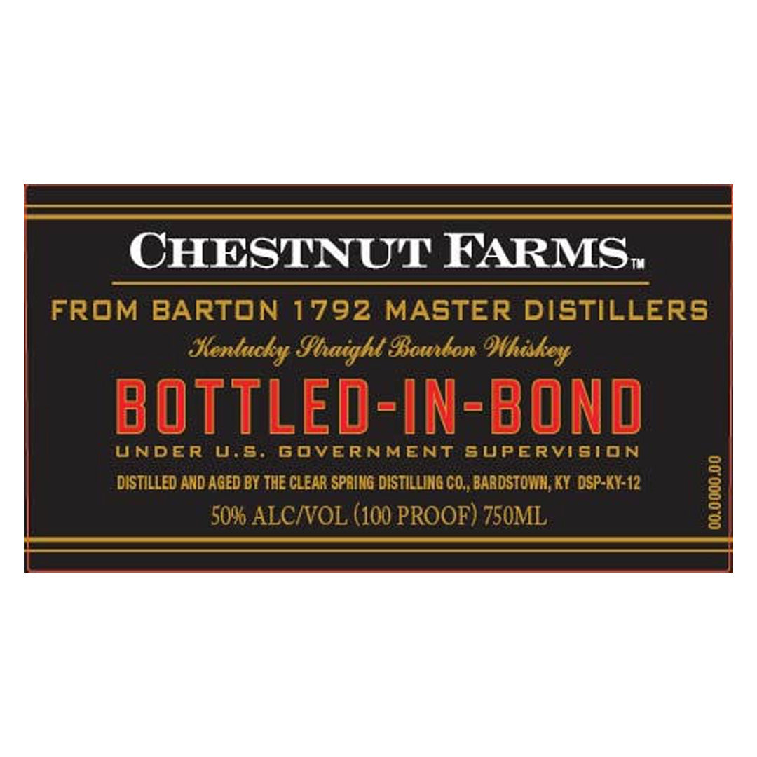 Chestnut Farms Bottled In Bond Bourbon 750ml_nestor liquor