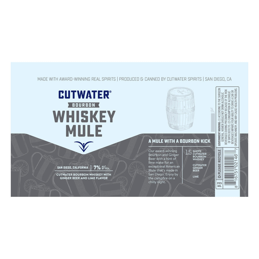 Cutwater Bourbon Whiskey Mule 4PK_nestor liquor
