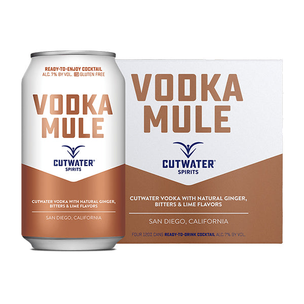 Cutwater Mule Vodka Soda Cocktail 4 Pack-12oz Can_nestor liquor