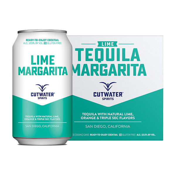 Cutwater Tequila Margarita Cocktail 4 Pack-12oz Can_nestor liquor