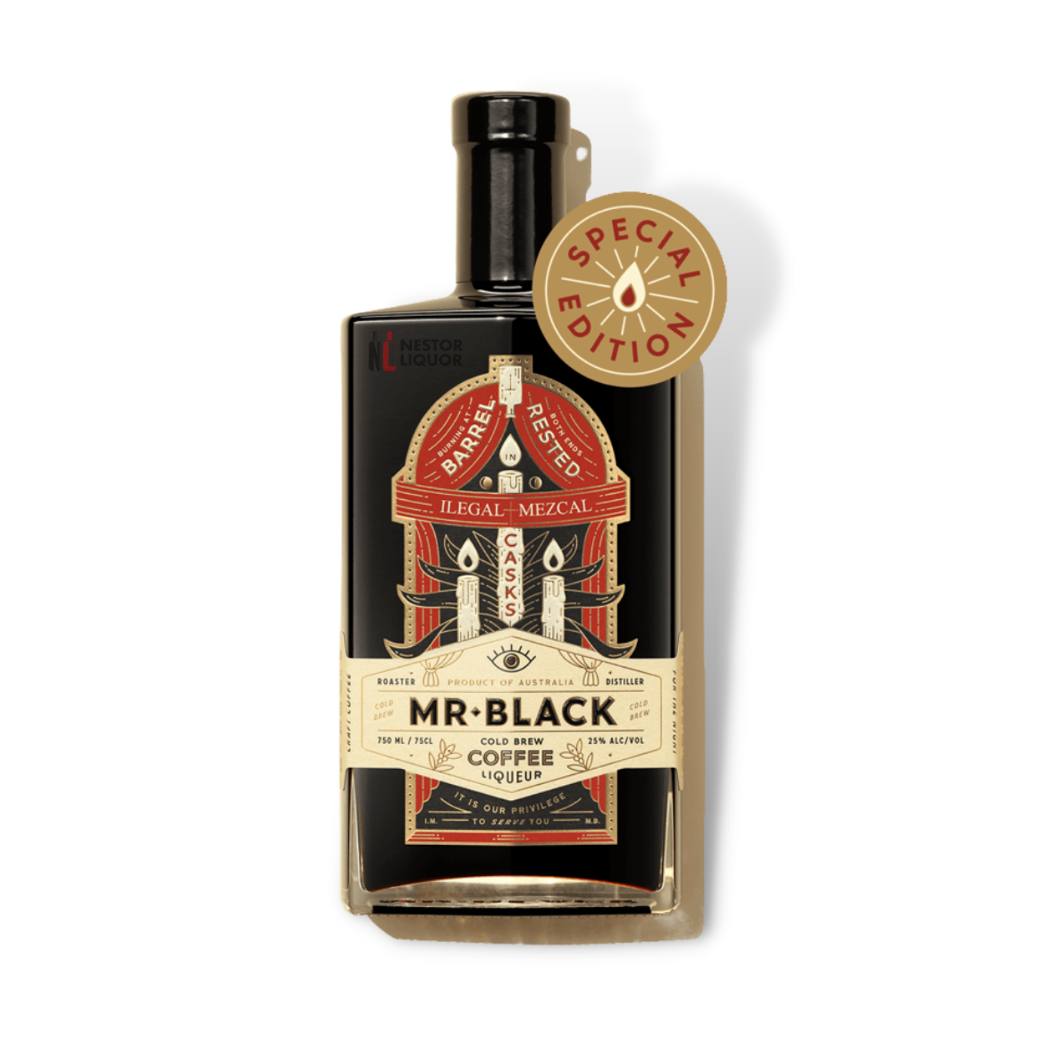 Mr. Black Mezcal Cask Cold Brew Coffee Liqueur 750ml_nestor liquor