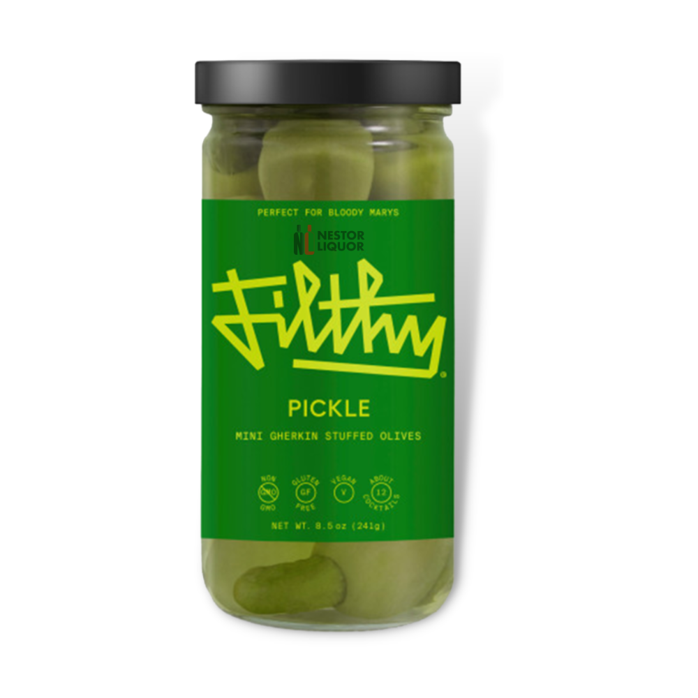 Filthy Pickle Olives 8oz_nestor liquor