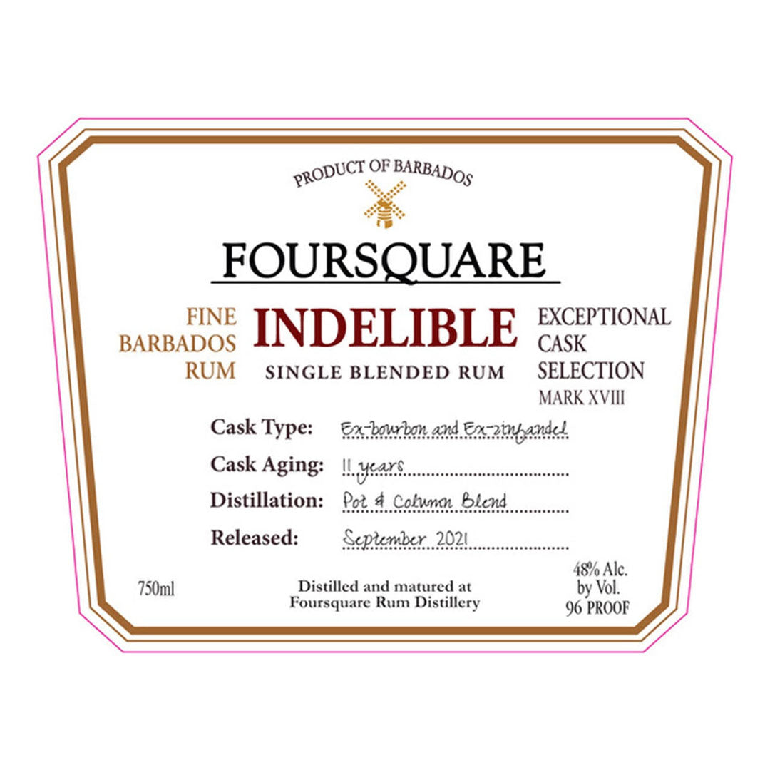 Foursquare Indelible Single Blended Rum 750ml_nestor liquor